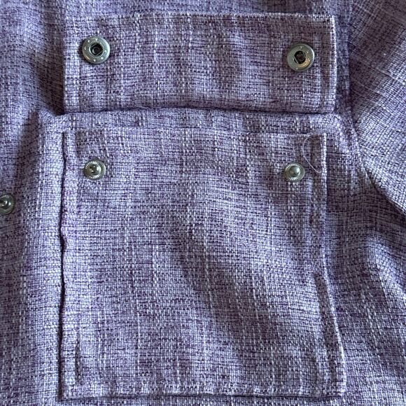 Avec Les Filles Anthropologie Pink Military Zip Up/button Up Jacket Size XS - Picture 6 of 11